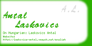 antal laskovics business card
